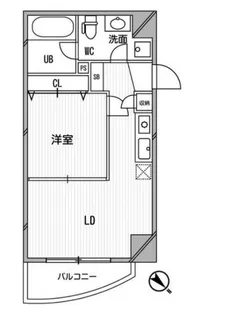 インボイス難波南レジデンス【2階】の間取り
