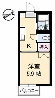 スィングル城北【2階】の間取り