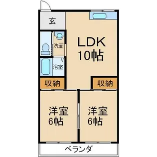 ハイクレスト光善寺【2階】の間取り