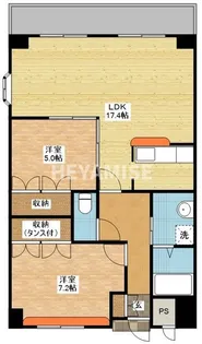 Lucas Isahaya【3階】の間取り
