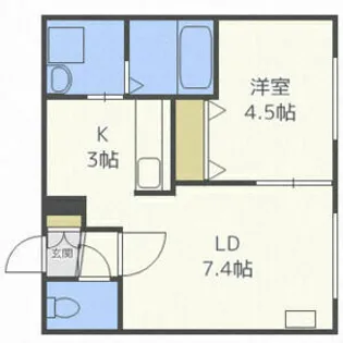 YELL東札幌【2階】の間取り