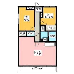 フローラ千葉中央【1階】の間取り