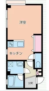 フローラル弁天【1階】の間取り