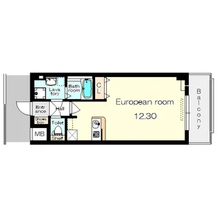 カーサラルーナ【3階】の間取り