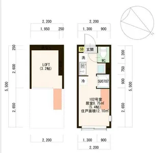 Plumeria鷺宮(プルメリアサギノミヤ)【1階】の間取り