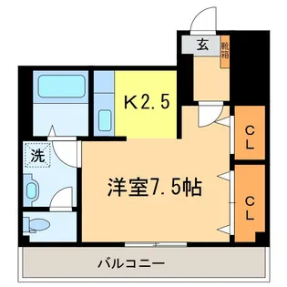 ハシモトマンション【6階】の間取り