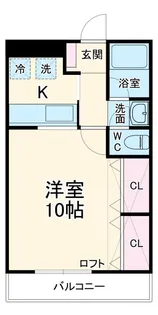 アゼリア浜田A【2階】の間取り