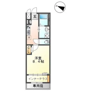 S-BLOOD OZU BASE【1階】の間取り