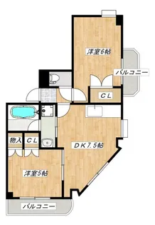 Sepia Tower【4階】の間取り