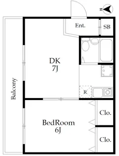 ルーブル江古田【2階】の間取り