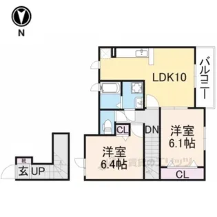 メゾンブリアン【2階】の間取り