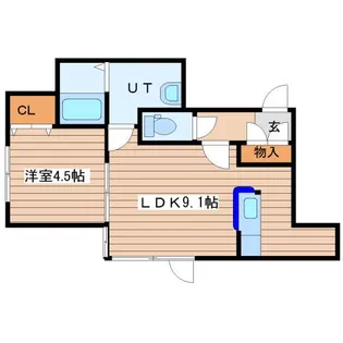 サクシード八軒西I【2階】の間取り