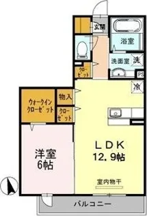 セントラルコート昭島【2階】の間取り