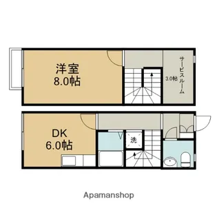 キューブS【1階】の間取り
