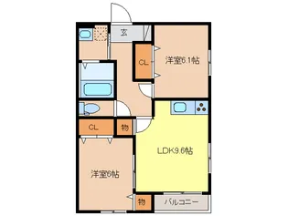 ミヤハイツ【2階】の間取り