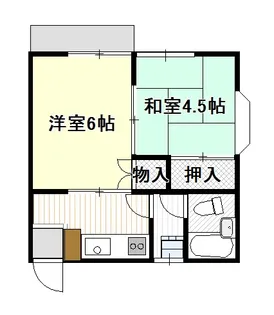 RKハイツ【2階】の間取り