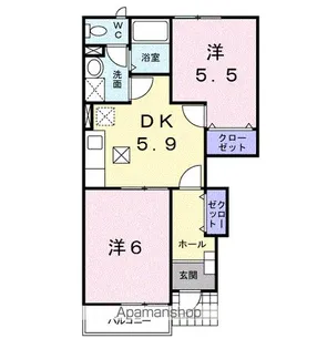 エフ【1階】の間取り