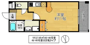 鶴見グリーンビル【4階】の間取り