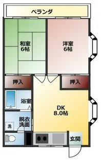 サンウキヤ【1階】の間取り