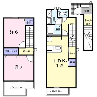 グラン・ドミール【2階】の間取り