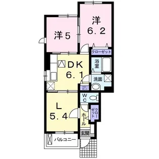 ゼフィルスII【1階】の間取り