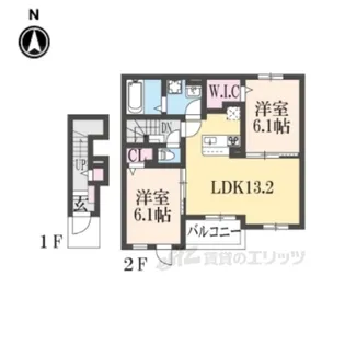 サンシャインヴィレッジ【2階】の間取り