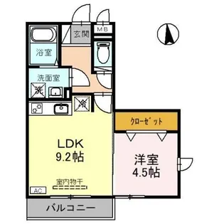 リビングタウン西大寺【2階】の間取り