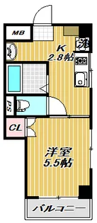 エクタスビル【4階】の間取り