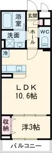 MTF-II咲【1階】の間取り