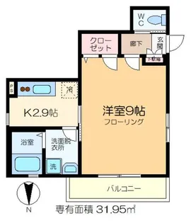 美研スタジオ【2階】の間取り