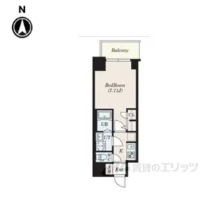 S-RESIDENCE高井田CENTRA【8階】の間取り