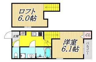 ハーモニーテラス東園田町【1階】の間取り