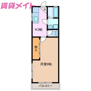 コーポ小杉【1階】の間取り