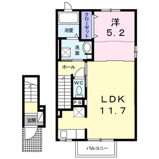 グランコルE【2階】の間取り