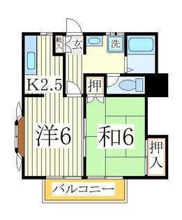 FLAT東深井【1階】の間取り