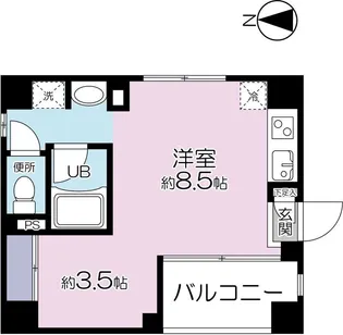 三鶴屋ハウス(ミツルヤ)【2階】の間取り