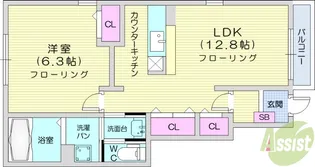 ウェーブ・スクエア2【1階】の間取り