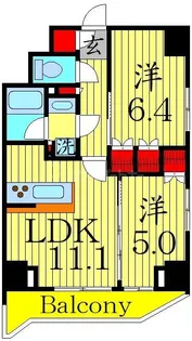 S-RESIDENCE曳舟【11階】の間取り