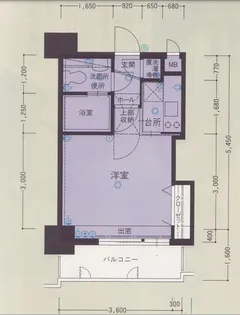 エステートモア大濠公園通り【6階】の間取り