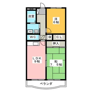 ハーモニー和合II【3階】の間取り