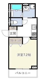 INOVE友井II【3階】の間取り