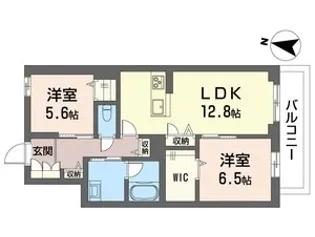 エスフォート【2階】の間取り