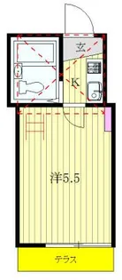 ハイツ駒込【1階】の間取り