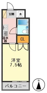フラット75【2階】の間取り