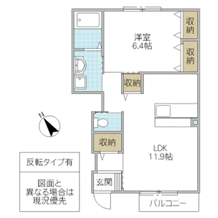 アヴァンセ【1階】の間取り