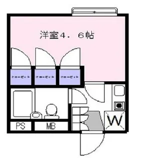 グリーンコートユアサ【2階】の間取り