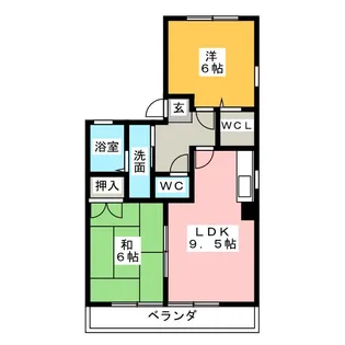カーディナルヒル【1階】の間取り