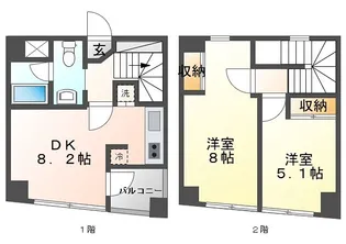 東亜建設第6ビルの間取り
