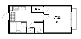 メゾンシェール【1階】の間取り