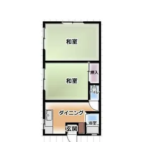 西之谷アパート【2階】の間取り